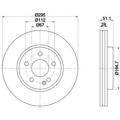 Тормозной диск HELLA 8DD 355 119-411