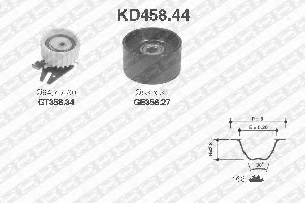 Комплект ремня ГРМ SNR KD458.44