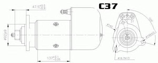 Стартер EFEL 22636