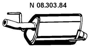 Глушитель выхлопных газов конечный TESH 210784
