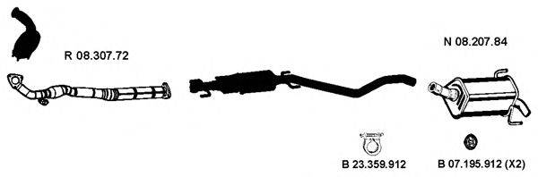 Система выпуска ОГ EBERSPÄCHER 082662