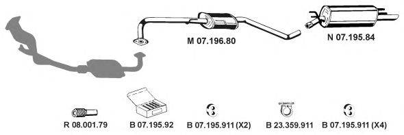 Система выпуска ОГ EBERSPÄCHER 072200