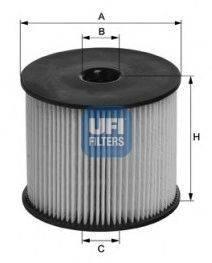 Топливный фильтр UFI 2605400