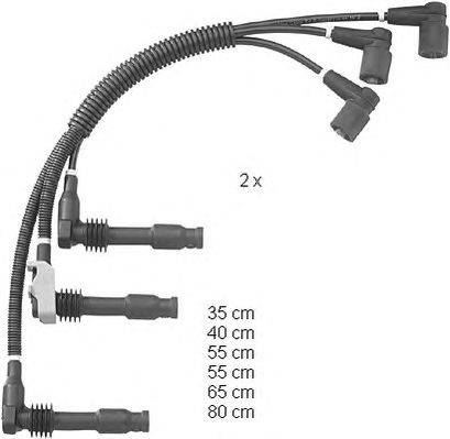Комплект проводов зажигания BERU ZEF1235
