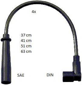 Комплект проводов зажигания BERU ZEF1647