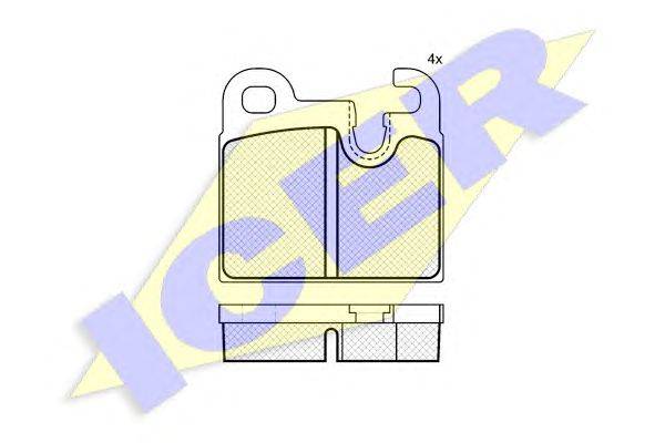Комплект тормозных колодок, дисковый тормоз HP (ZEBRA) HP2127
