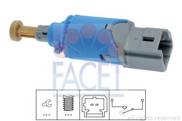 Выключатель фонаря сигнала торможения; Выключатель, привод сцепления (Tempomat) FACET 71224