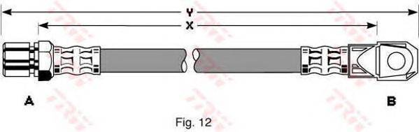 Тормозной шланг TRW PHD117