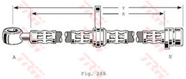 Тормозной шланг TRW PHD197