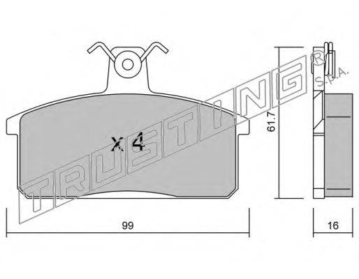 Комплект тормозных колодок, дисковый тормоз MK Kashiyama D9011