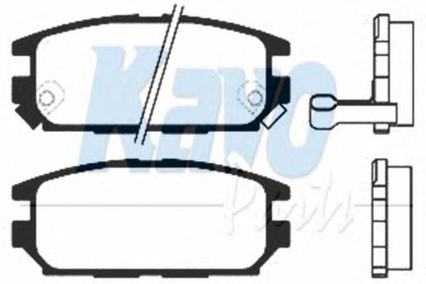 Комплект тормозных колодок, дисковый тормоз KAVO PARTS BP-5524