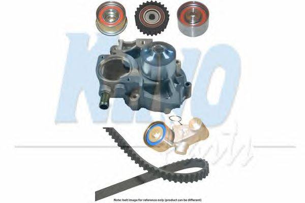 Водяной насос + комплект ручейковых ремней KAVO PARTS DKT-8001