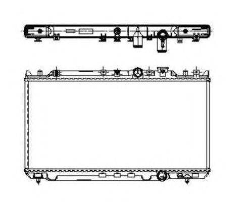 Радиатор, охлаждение двигателя NRF 509652