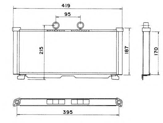 Радиатор, охлаждение двигателя NRF 52014