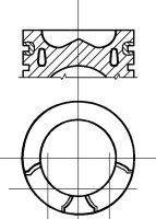 Поршень NÜRAL 87-782100-30