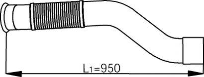 Труба выхлопного газа DINEX 53125