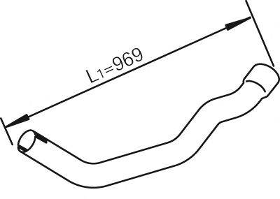 Труба выхлопного газа DINEX 28280