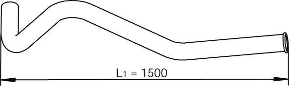 Труба выхлопного газа DINEX 47698
