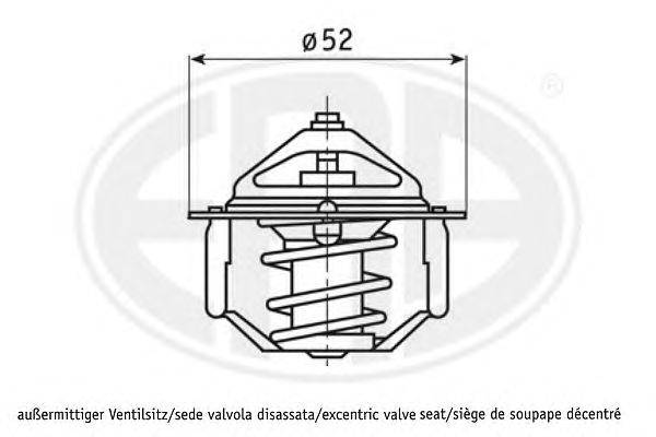 Термостат, охлаждающая жидкость ERA 350387