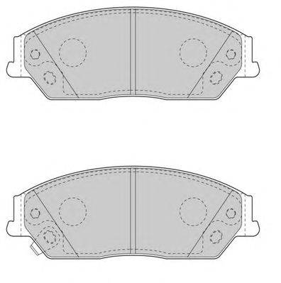 Комплект тормозных колодок, дисковый тормоз NECTO FD7591A