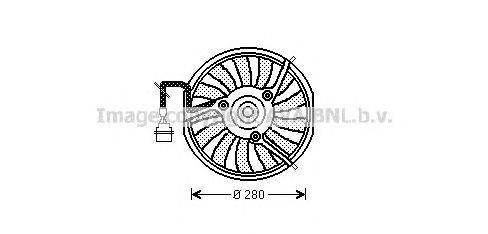 Вентилятор, охлаждение двигателя AVA QUALITY COOLING AI7511