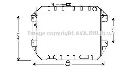 Радиатор, охлаждение двигателя AVA QUALITY COOLING DU2042