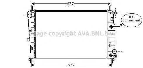 Радиатор, охлаждение двигателя AVA QUALITY COOLING FD2226