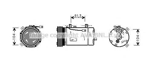 Компрессор, кондиционер AVA QUALITY COOLING FDK294