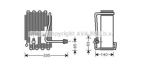 Испаритель, кондиционер AVA QUALITY COOLING HYV094