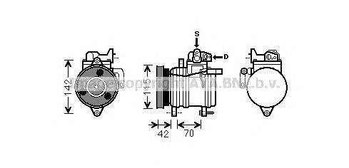 Компрессор, кондиционер AVA QUALITY COOLING KAK121