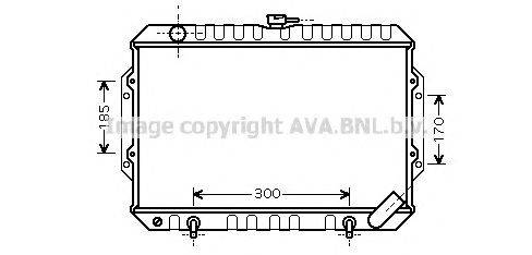 Радиатор, охлаждение двигателя AVA QUALITY COOLING MT2194