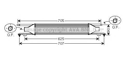 Интеркулер AVA QUALITY COOLING OL4420
