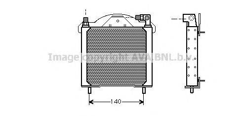 масляный радиатор, двигательное масло AVA QUALITY COOLING RT3147