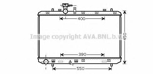 Радиатор, охлаждение двигателя AVA QUALITY COOLING SZ2084