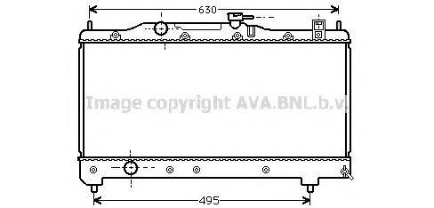 Радиатор, охлаждение двигателя AVA QUALITY COOLING TOA2237