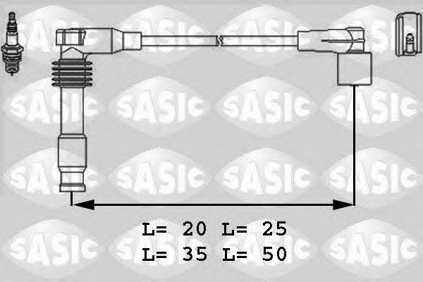 Комплект проводов зажигания SASIC 9286022