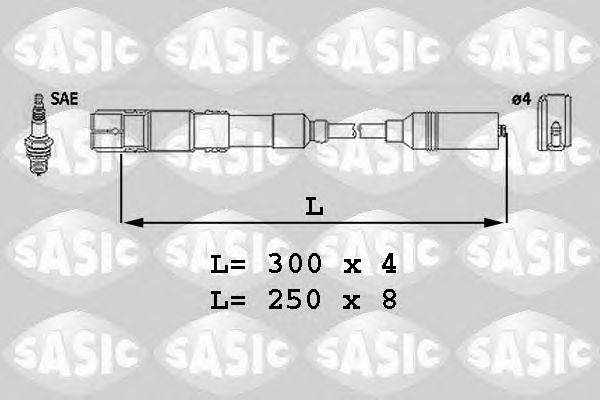 Комплект проводов зажигания SASIC 9286023