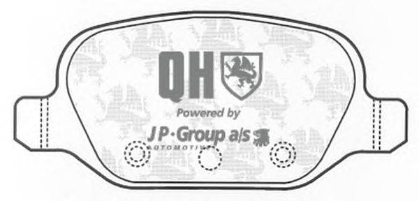 Комплект тормозных колодок, дисковый тормоз JP GROUP BP1221