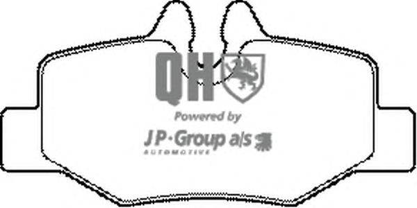 Комплект тормозных колодок, дисковый тормоз JP GROUP BP1434