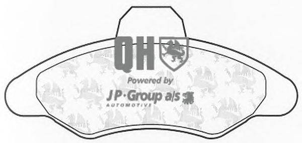 Комплект тормозных колодок, дисковый тормоз JP GROUP BP520