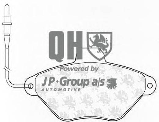 Комплект тормозных колодок, дисковый тормоз JP GROUP BP610