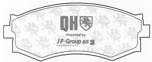 Комплект тормозных колодок, дисковый тормоз JP GROUP BP862