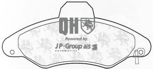 Комплект тормозных колодок, дисковый тормоз JP GROUP BP982