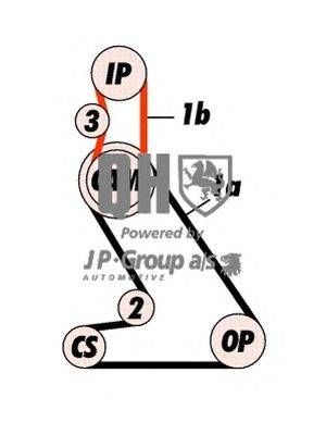 Комплект ремня ГРМ JP GROUP QBK119