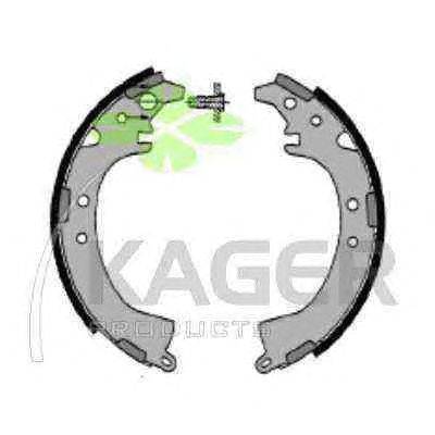 Комплект тормозных колодок KAGER 340429