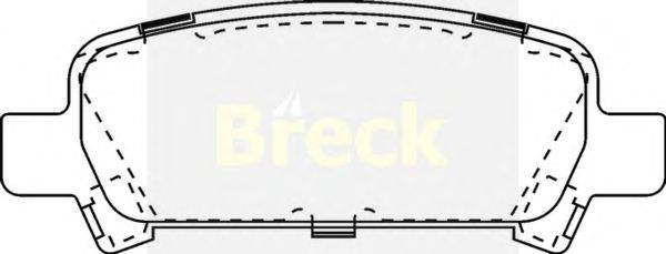 Комплект тормозных колодок, дисковый тормоз BRECK 23572 00 C