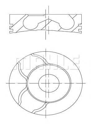 Поршень MAHLE ORIGINAL 038 62 00