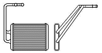 Теплообменник, отопление салона J. DEUS 254M26