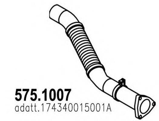 Труба выхлопного газа ASSO 575.1007