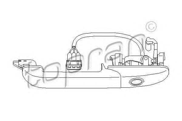 Ручка двери TOPRAN 108 849